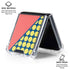 Coral Diagonal Split Galaxy Z Flip6 Clear Case